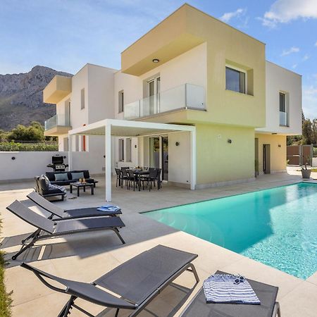 Brand New Villa With Private Heated Pool Terrasini Exteriör bild